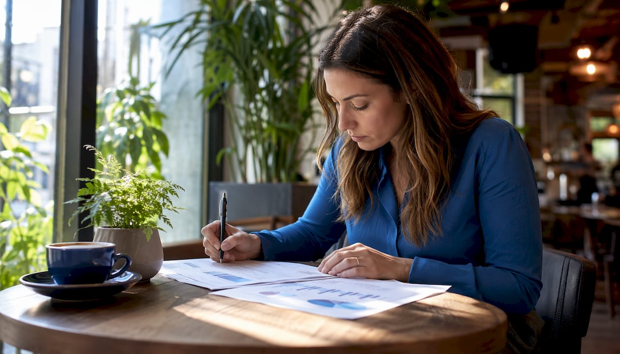 Managing automated business tasks at a desk