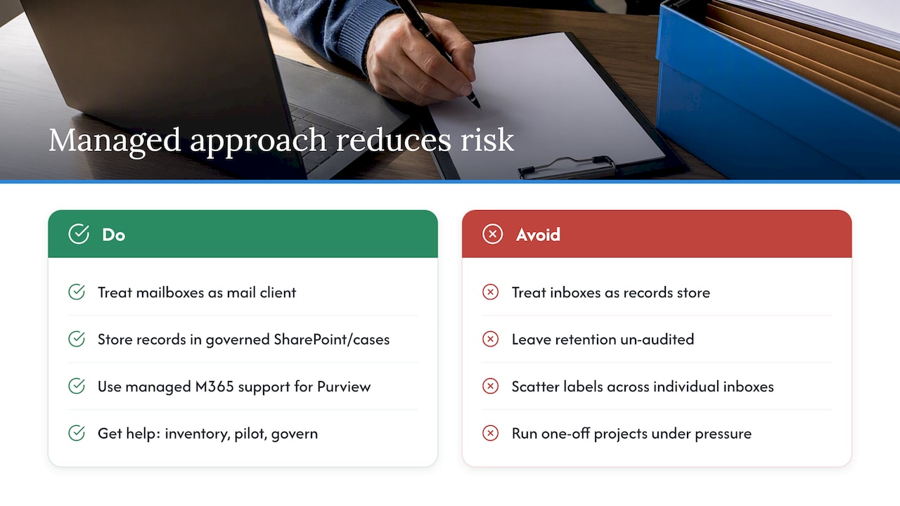 Cloud 9 perspective: why a joined-up managed approach reduces retention risk — overview diagram