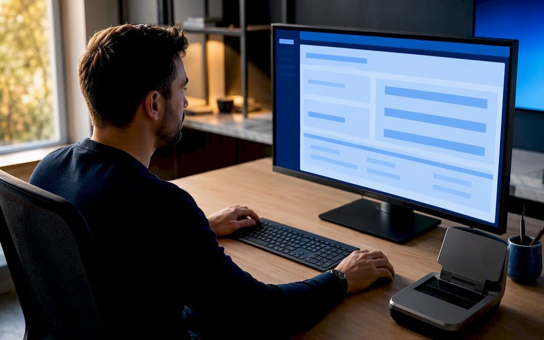 Analyst reviewing grounded AI assistant response