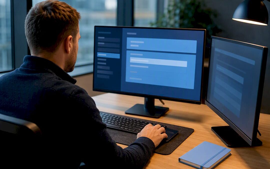 Administrator validating security baseline settings