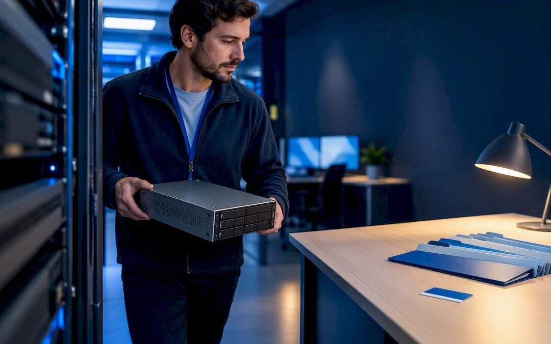 Engineer preparing file server migration